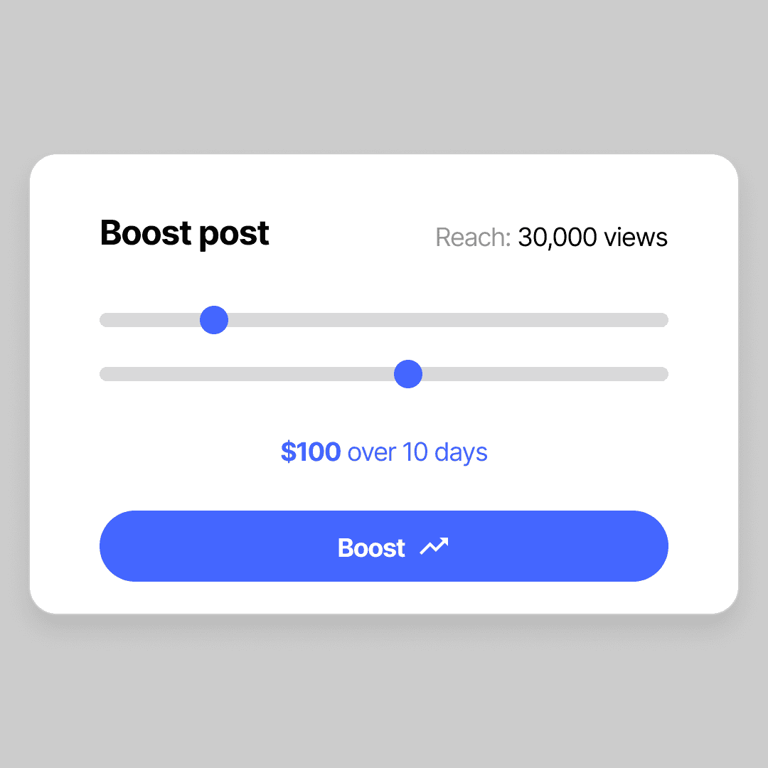 Monetize with Boost