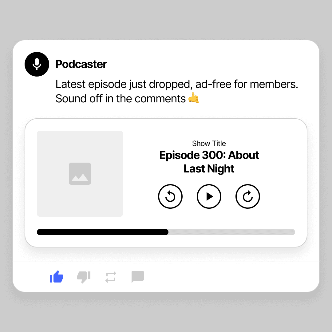 Community for podcasters